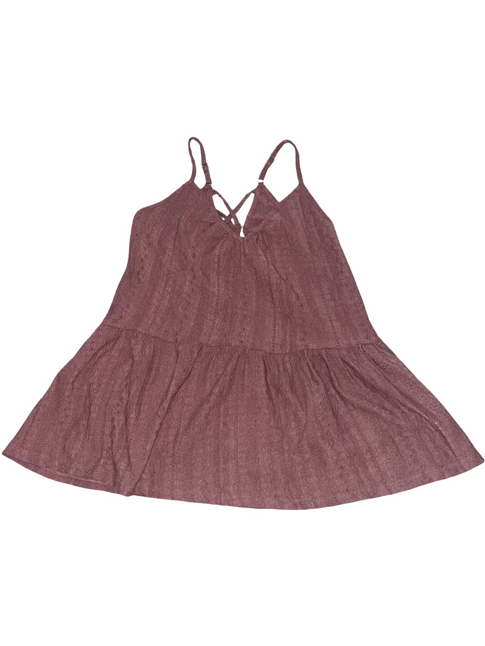 Maurices Dusty Rose Spaghetti Strap Tank Dress